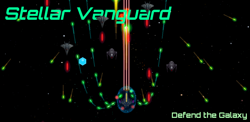 Stellar Vanguard space battle promotional image
